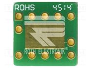 Board: universal; multiadapter; W: 12.5mm; L: 12.5mm; SOT23-10 ROTH ELEKTRONIK GMBH