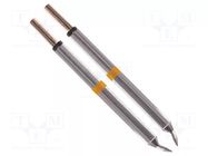 Tip; bent chisel; 1mm; 350÷398°C; for hot tweezers; 2pcs. THERMALTRONICS