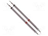 Tip; bent conical; 0.25mm; 420÷475°C; for hot tweezers; 2pcs. THERMALTRONICS