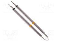 Tip; bent chisel; 1.78mm; 350÷398°C; for hot tweezers; 2pcs. THERMALTRONICS