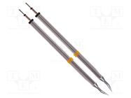 Tip; bent conical; 0.4mm; 350÷398°C; for hot tweezers; 2pcs. THERMALTRONICS