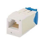 RJ45 CONN, JACK, 8P8C, 1PORT, ELE IVORY