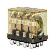 POWER RELAY, 24VDC, 10A, 4PDT, SOCKET
