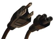 POWER CORD, NEMA 5-15P/IEC C5, 10FT, 10A