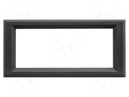 Frontal bezel; Dim: 76.8x36.4mm; 60.8x24.2mm; ABS; Colour: black DISPLAY VISIONS