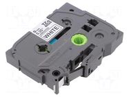Tape; 9mm; 8m; white; Character colour: black; laminated,glued BROTHER