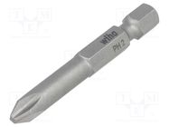 Screwdriver bit; Phillips; PH2; Overall len: 50mm; PROFESSIONAL WIHA