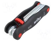 Wrench: hex key-set; spherical; Chrom-vanadium steel; MagicRing® WIHA
