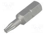 Screwdriver bit; Torx®; TX10; Overall len: 25mm; STANDARD WIHA