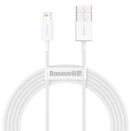 Baseus Superior USB - Lightning 2.4A 2 m cable White (CALYS-C02), Baseus