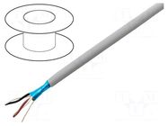 Wire; EcoCable Mini; 2x2x28AWG; shielded,Al-PET foil; MPPE; 300V ALPHA WIRE