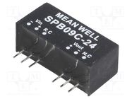 Converter: DC/DC; 9W; Uin: 36÷75V; Uout: 24VDC; Iout: 0÷375mA; SIP8 MEAN WELL