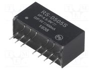 Converter: DC/DC; 2W; Uin: 4.5÷9V; Uout: 5VDC; Iout: 400mA; SIP8 RECOM