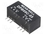 Converter: DC/DC; 9W; Uin: 36÷75V; Uout: 5VDC; Uout2: -5VDC; SIP8; THT MEAN WELL