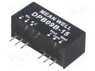 Converter: DC/DC; 9W; Uin: 18÷36V; Uout: 15VDC; Uout2: -15VDC; SIP8 MEAN WELL