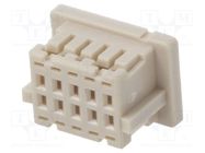 Connector: wire-board; plug; female; DF20; 1mm; PIN: 10; for cable HIROSE