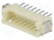 Connector: wire-board; socket; male; DF13; 1.25mm; PIN: 8; SMT 