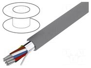 Wire; Alpha Essential C&C; 15x24AWG; shielded,Al-PET foil; PVC ALPHA WIRE