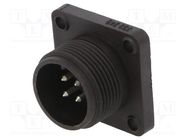 Connector: circular; socket; CM; IP67; PIN: 4; male; 10A; 50V; 1mm2 HIRSCHMANN