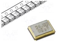 Resonator: quartz; 24MHz; ±30ppm; 20pF; SMD; 3.2x2.5x0.7mm YIC