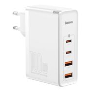 Baseus GaN2 Pro fast charger 100W USB / USB Type C Quick Charge 4+ Power Delivery white (CCGAN2P-L02), Baseus