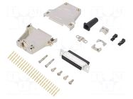 Connector: D-Sub; PIN: 25; plug; female; crimped; for cable; black ENCITECH