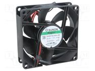 Fan: DC; axial; 12VDC; 80x80x25mm; 56.06m3/h; 28dBA; Vapo; 2600rpm SUNON