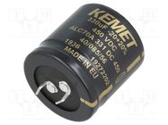 Capacitor: electrolytic; SNAP-IN; 330uF; 450VDC; Ø35x35mm; ±20% KEMET