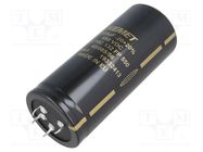 Capacitor: electrolytic; SNAP-IN; 1.3mF; 550VDC; Ø45x105mm; ±20% KEMET