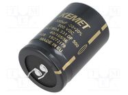 Capacitor: electrolytic; SNAP-IN; 330uF; 500VDC; Ø35x50mm; ±20% KEMET