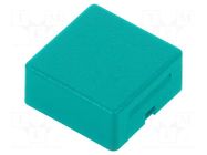 Button; 15x15mm; square; green; AML; AML HONEYWELL