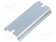 DIN rail; steel; zinc; L: 80mm; W: 35mm; Series: MNX FIBOX