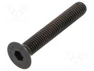 Screw; M6x40; 1; Head: countersunk; hex key; HEX 4mm; steel BOSSARD