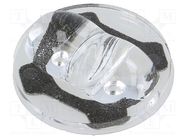 LED lens; round; plexiglass PMMA; transparent; H: 7.3mm; Ø: 22mm LEDIL