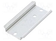 DIN rail; steel; zinc; L: 66mm; W: 35mm; H: 7.5mm; for enclosures 