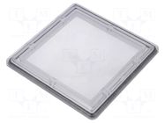 Inspection windows; polycarbonate; 118x118x11mm; IP65 RST ROZTOCZE