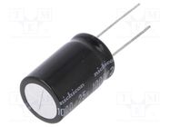 Capacitor: electrolytic; bipolar; THT; 1000uF; 25VDC; Ø16x27mm NICHICON