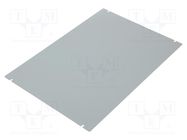 Mounting plate; steel; Series: 1441; grey HAMMOND