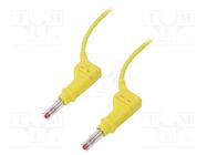 Connection cable; 32A; banana plug 4mm,both sides; Len: 1m STÄUBLI