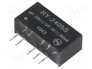 Converter: DC/DC; 1W; Uin: 22.8÷25.2V; Uout: 5VDC; Iout: 200mA; SIP7 RECOM