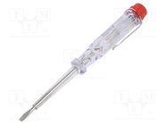 Voltage tester; insulated; slot; SL 3; Blade length: 60mm; 250VAC WIHA