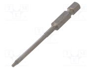 Screwdriver bit; Torx®; TX07; Overall len: 70mm; PROFESSIONAL WIHA