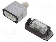 Connector: HDC; male + female; 250V; 16A; PIN: 10; Layout: 10+PE PHOENIX CONTACT