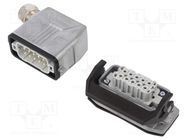 Connector: HDC; male + female; 250V; 16A; PIN: 10; Layout: 10+PE PHOENIX CONTACT