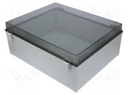 Enclosure: wall mounting; X: 400mm; Y: 500mm; Z: 200mm; CAB; grey FIBOX