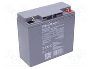 Re-battery: acid-lead; 12V; 17Ah; AGM; maintenance-free QOLTEC