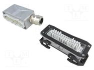 Connector: HDC; male + female; 500V; 16A; PIN: 24; Layout: 24+PE PHOENIX CONTACT