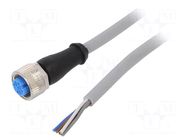 Cable: for sensors/automation; M12; PIN: 5; straight; 10m; plug SICK
