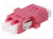 Connector: fiber optic; socket,coupler; duplex,multi mode (MM) FIBRAIN