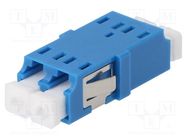 Connector: fiber optic; socket,coupler; LC; female; ways: 2; blue FIBRAIN